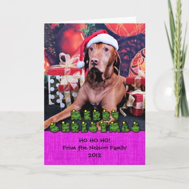 Jul - Vizsla - Budda Helgkort (Framsida)