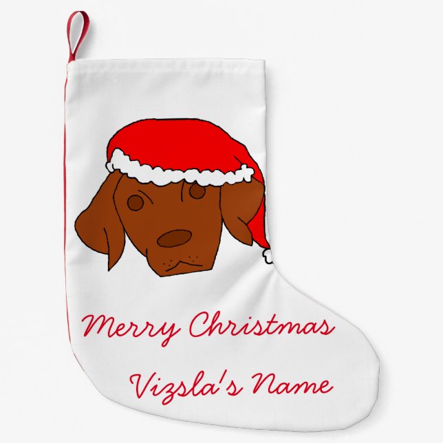 Jul Vizsla Liten Julstrumpa (Framsidan)