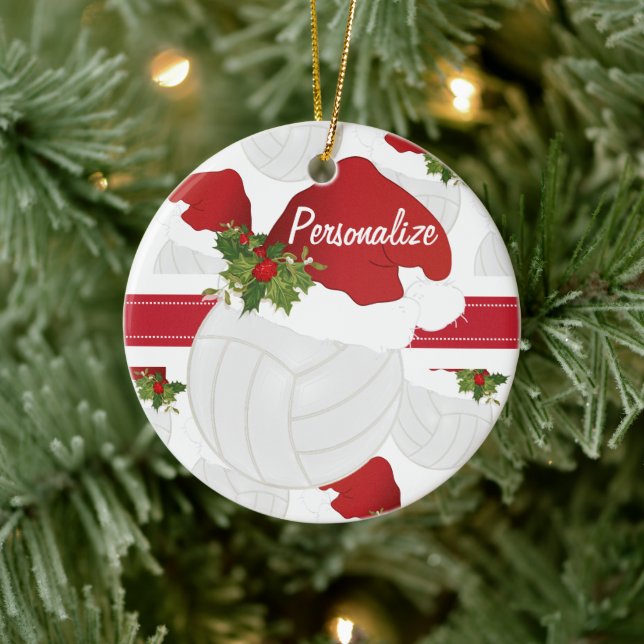 Jul Volleyball Personalize Ornament (Träd)
