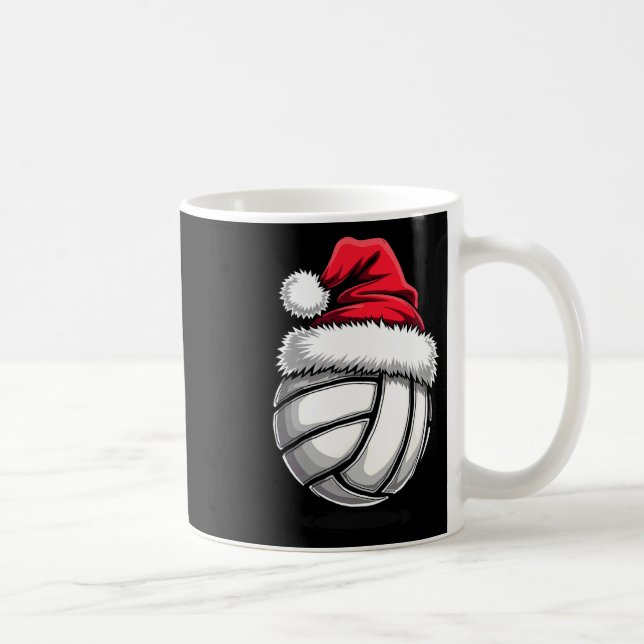 Jul Volleyball Santa Hat 3 Kaffemugg (Höger)