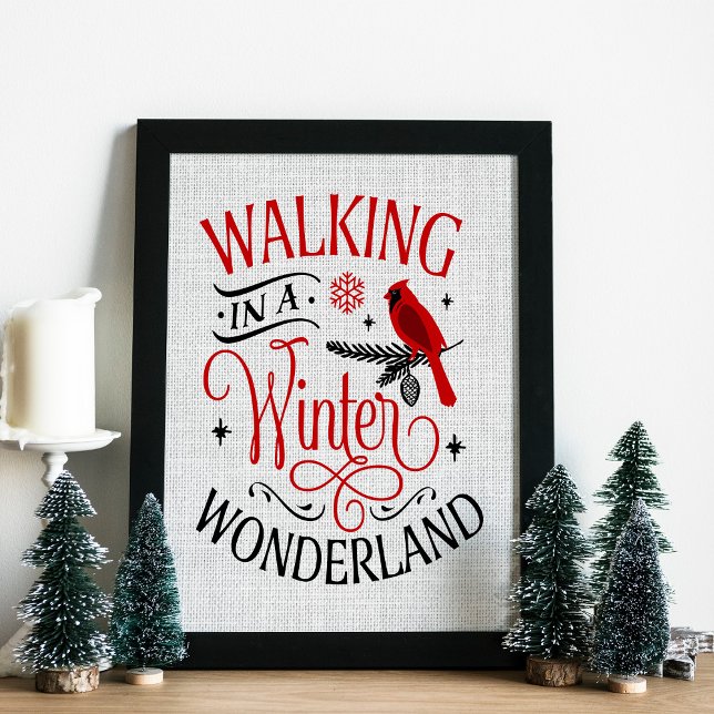 Jul Walking in a Winter Wonderland Poster (Skapare uppladdad)