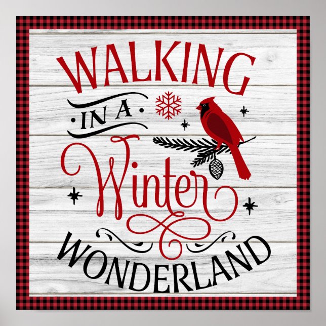 Jul Walking in a Winter Wonderland W Poster (Framsidan)
