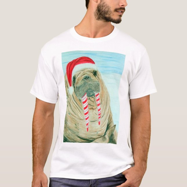 Jul Walrus T Shirt (Framsida)