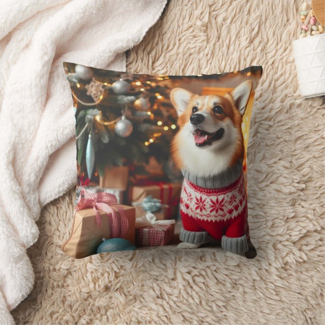 Jul Welsh Corgi Pillow Kudde (Filt)