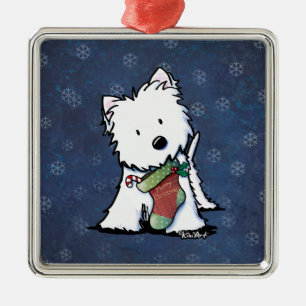Jul Westie KiniArt Julgransprydnad Metall