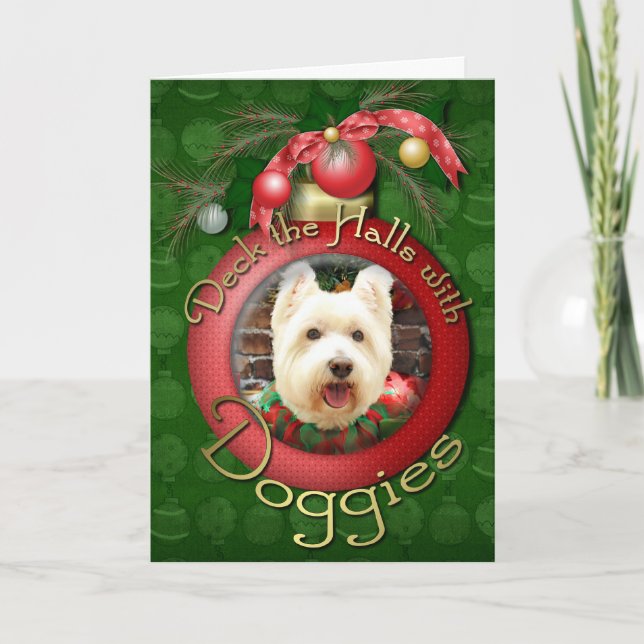 Jul - Westie - Lucky Helgkort (Framsida)