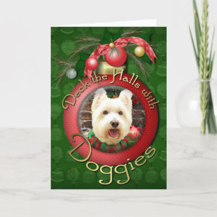 Jul - Westie - Lucky Helgkort