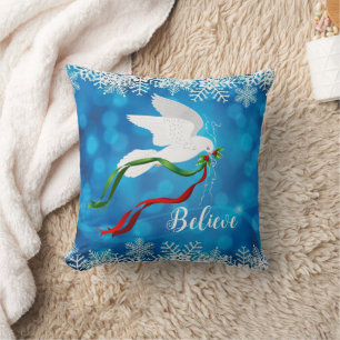 Jul White Dove Dekorativ kudde