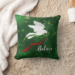 Jul White Dove Dekorativ kudde