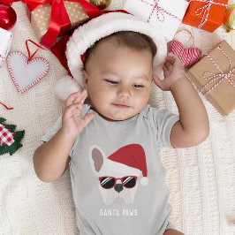 Jul White Fransk Bulldog Baby Bodydräkt T Shirt