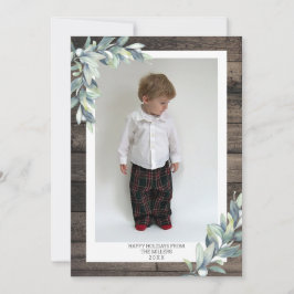 Jul Winter Berries Glad helg Photo Julkort