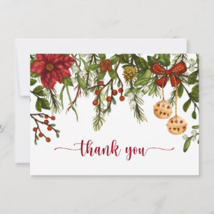 Jul, Winter Berries, Julafton Holly Tack Kort