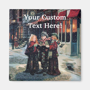 Jul Winter Carolers Magnet