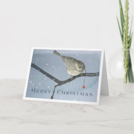 Jul Winter Chickadee-kort Kort