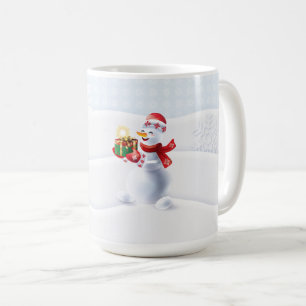 Jul Winter Fairy Tale Fantasy Snowy Snögubbe Kaffemugg