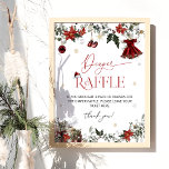 Jul Winter Girl Baby Shower Raffle Poster<br><div class="desc">Denna punkt skapar en perfekt i feststämning för att fira en babydusch under vintern,  där julsäsongens värme blandas med känslan av att välkomna ett nyfödd bebis. Matchande objekt är tillgängliga.</div>