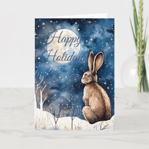 Jul Winter Hare Kort
