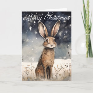 Jul Winter Hare Kort