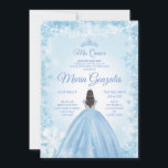 Jul & Winter Mis Quince Blue Inbjudan<br><div class="desc">Jul & Winter Mis Quince Blue-inbjudan</div>