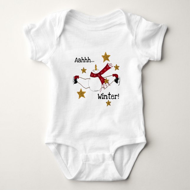 Jul Winter Snögubbe Tee (Framsida)