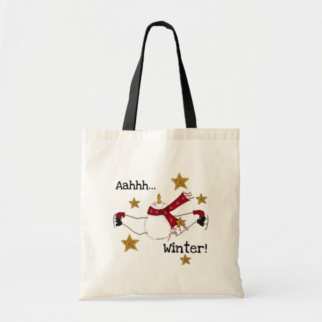 Jul Winter Snögubbe Tygkasse (Framsidan)