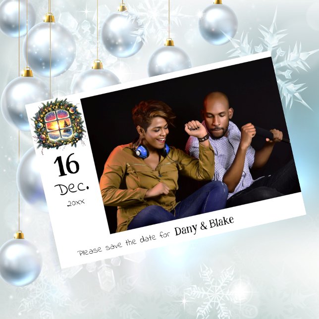 Jul Winter Wonderland Spara Datumet (Skapare uppladdad)