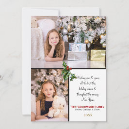 Jul Wise Manar söker fortfarande hans andra foto Julkort