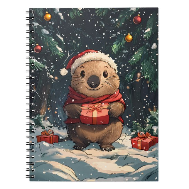 Jul Wombat Anteckningsbok (Framsidan)