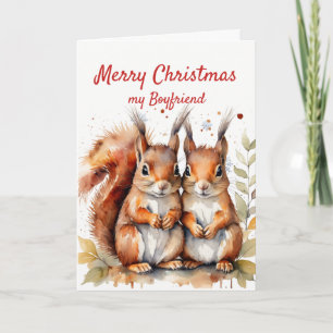 Jul Wonderful Boykompis Cute Squirrel Helgkort