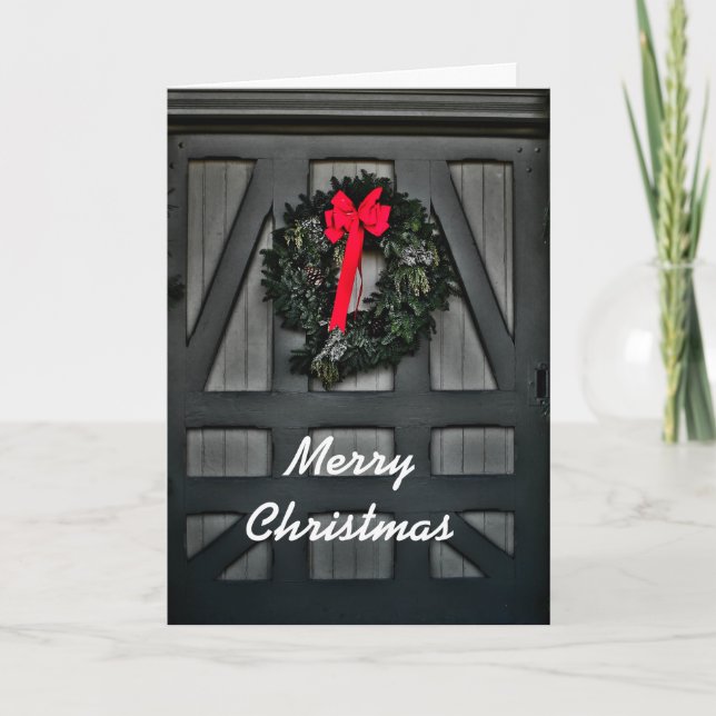 Jul Wreaths Helgkort (Framsida)