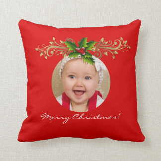 Jul Xmas Fotomal Mall Bebis familj Kudde