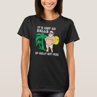 Jul-Xmas Het Santa Sommar Jul Rolig Druv T Shirt