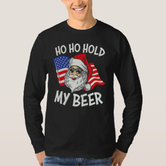 Jul Xmas Santa Ho Ho 4:e julen Söt Grafik T Shirt