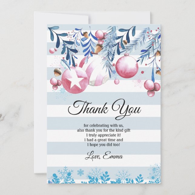 Jul, Xmas, tackkort Tack Kort (Framsida)