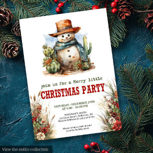 Jul Yeehaw julfest redigerbara inbjudningar