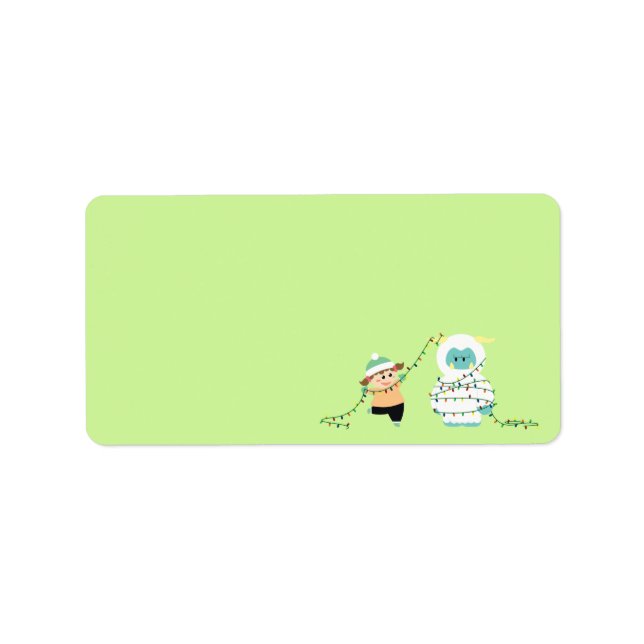 Jul Yeti Adressetikett (Framsidan)