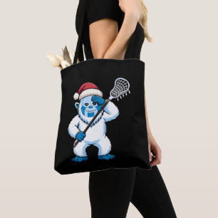 Jul Yeti Lacrosse Tomte Hatt Sasquatch Snö Tygkasse