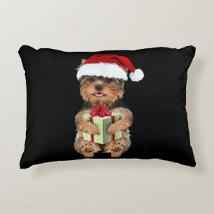 Jul Yorkie - Yorkshire Terrier Rolig hund Prydnadskudde