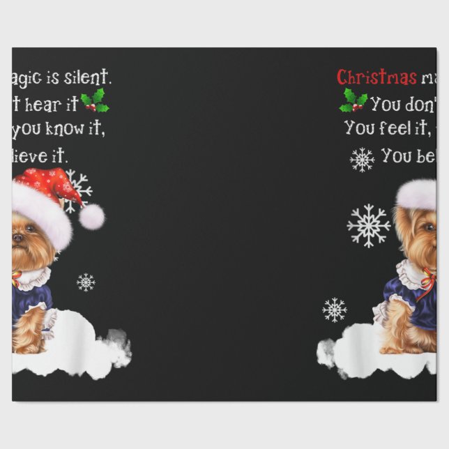 Jul Yorkshire Terrier Funny Yorkie Puppy Presentpapper (Seam)