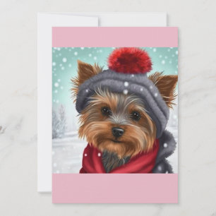 Jul Yorkshire Terrier Gift T-Shirt Julkort