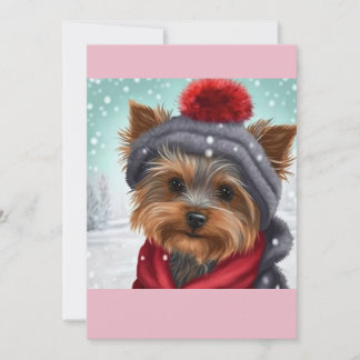 Jul Yorkshire Terrier Gift T-Shirt Julkort