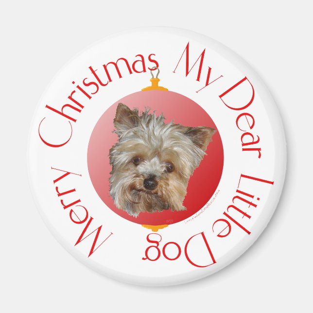 Jul Yorkshire Terrier Magnet (Framsidan)