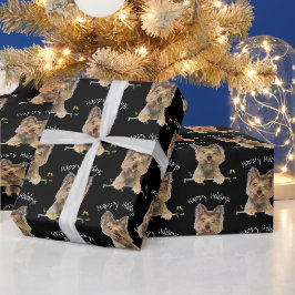 Jul Yorkshire Terrier on Black Presentpapper
