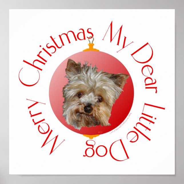 Jul Yorkshire Terrier Poster (Framsidan)