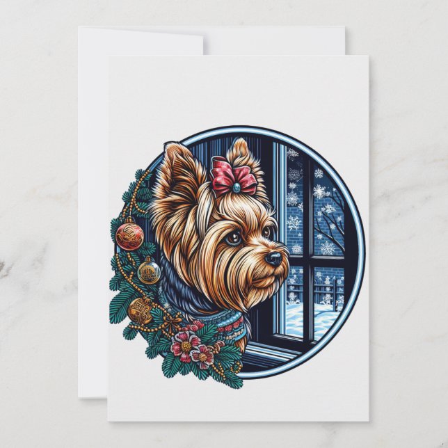 Jul Yorky design för alla.  Julkort (Framsida)