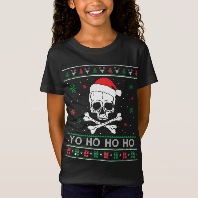 Jul You ho UGLY Pirat Funny Pajamas Famil T Shirt (Framsida)