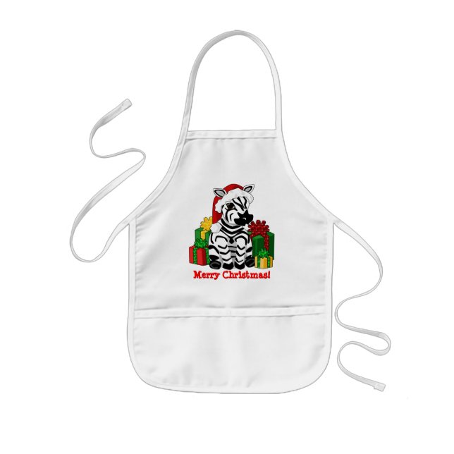 Jul Zebra Apron Barnförkläde (Framsidan)