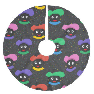 Jul Zwarte Piet Julgransmatta Borstad Polyester