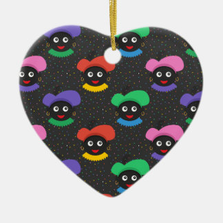 Jul Zwarte Piet Julgransprydnad Keramik