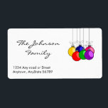 Juladress, etikett fraktsedel<br><div class="desc">Juladress,  etikett</div>